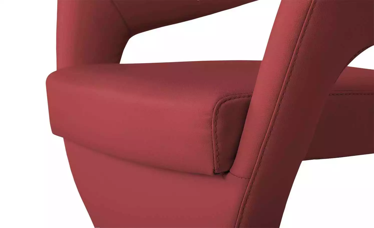 Leder-Drehstuhl Kingsman | Rot Eckig 6 Leder-Drehstuhl Kingsman | Rot Eckig – Bild 4