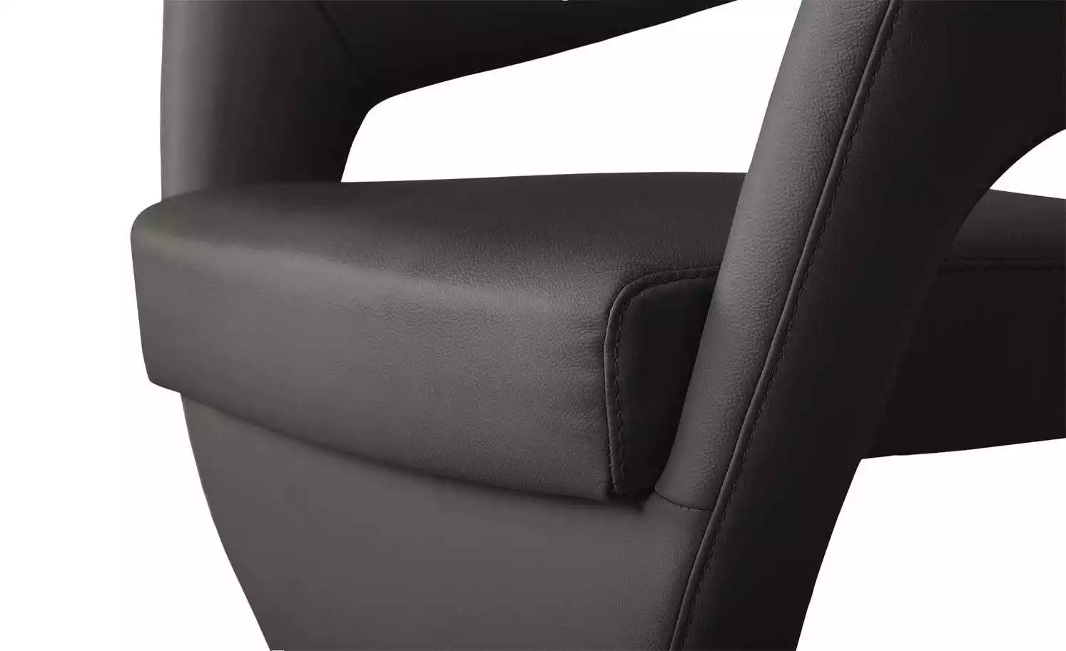 Leder-Drehstuhl Kingsman | Mocca (Dunkelbraun) Eckig 4 Leder-Drehstuhl Kingsman | Mocca (Dunkelbraun) Eckig – Bild 2