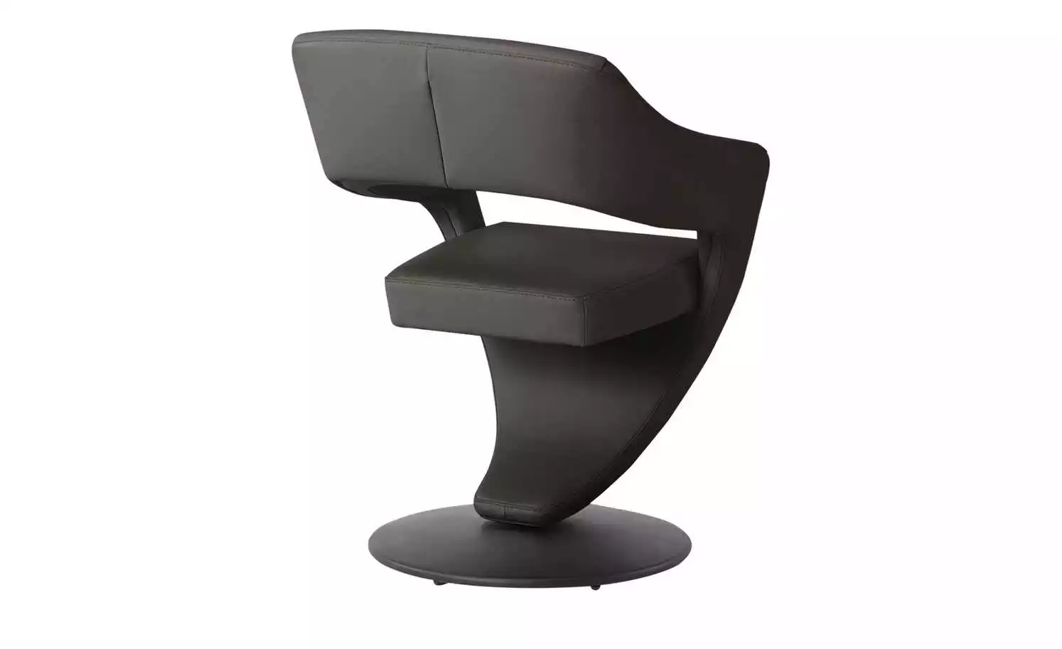 Leder-Drehstuhl Kingsman | Mocca (Dunkelbraun) Eckig 7 Leder-Drehstuhl Kingsman | Mocca (Dunkelbraun) Eckig – Bild 5