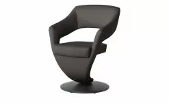 Leder-Drehstuhl Kingsman | Mocca (Dunkelbraun) Eckig