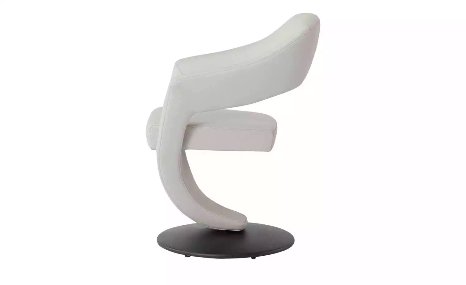 Leder-Drehstuhl Kingsman | Delfin (Hellgrau) Eckig 4 Leder-Drehstuhl Kingsman | Delfin (Hellgrau) Eckig – Bild 2