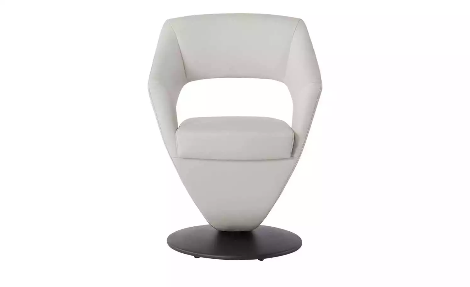 Leder-Drehstuhl Kingsman | Delfin (Hellgrau) Eckig 5 Leder-Drehstuhl Kingsman | Delfin (Hellgrau) Eckig – Bild 3