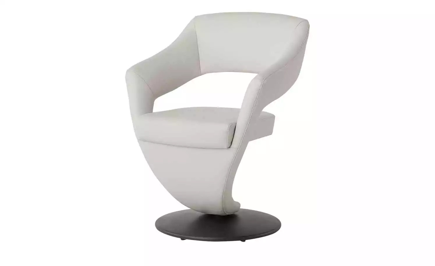 Leder-Drehstuhl Kingsman | Delfin (Hellgrau) Eckig 3 Leder-Drehstuhl Kingsman | Delfin (Hellgrau) Eckig