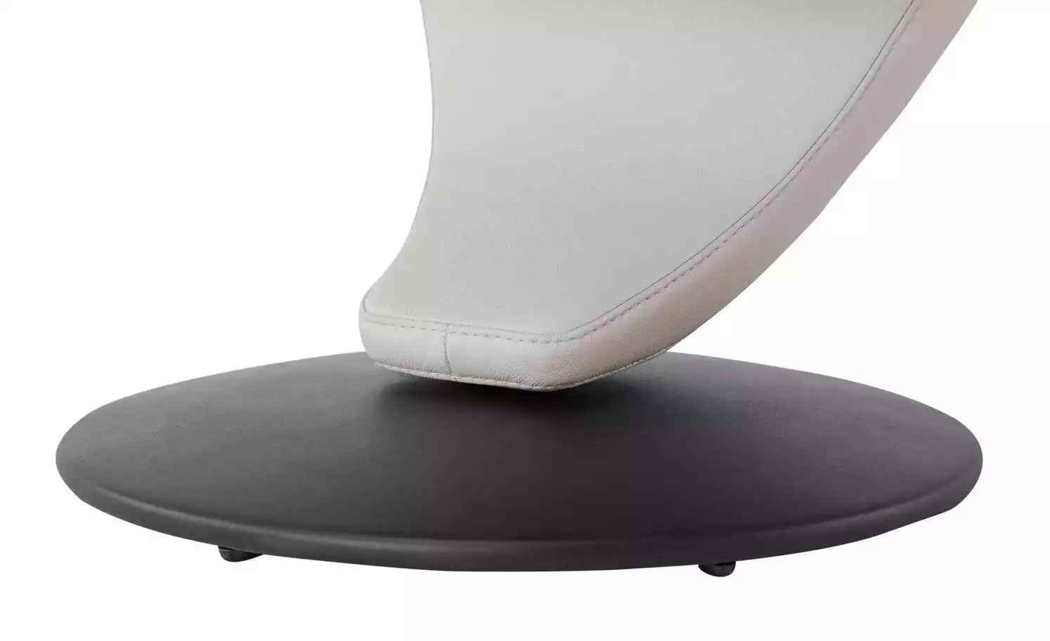 Leder-Drehstuhl Kingsman | Delfin (Hellgrau) Eckig 8 Leder-Drehstuhl Kingsman | Delfin (Hellgrau) Eckig – Bild 6