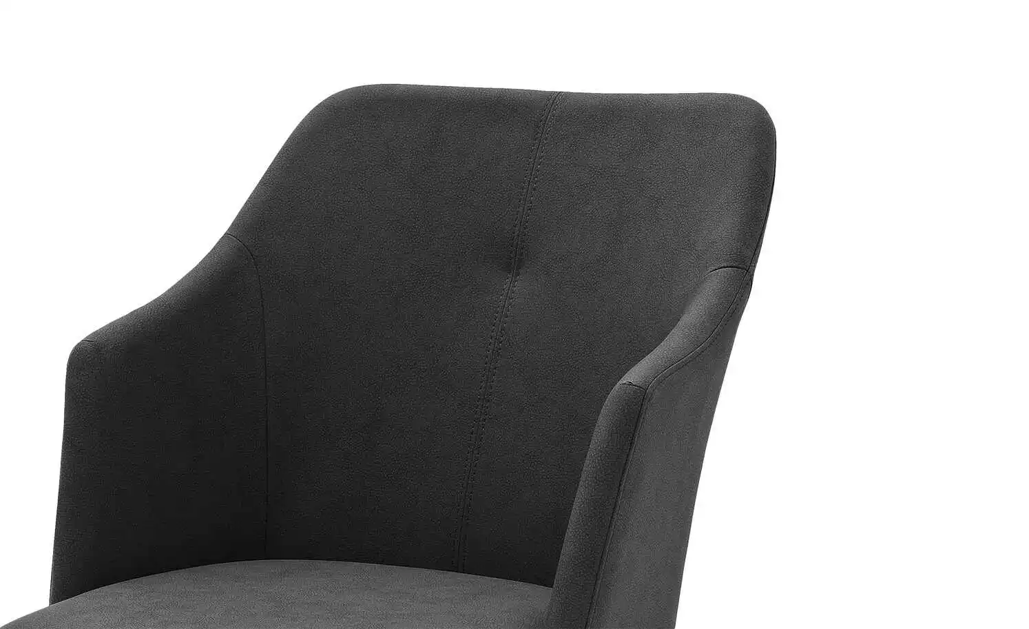 Polsterstuhl Dita | Anthrazit 4-Fuß eckig hohe Armlehne 5 Polsterstuhl Dita | Anthrazit 4-Fuß eckig hohe Armlehne – Bild 3