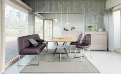 JOOP! Leder-Kufenstuhl Move | Purple (Lila)