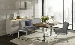 JOOP! Schwingstuhl Leder 007 | Zinn (Grau)