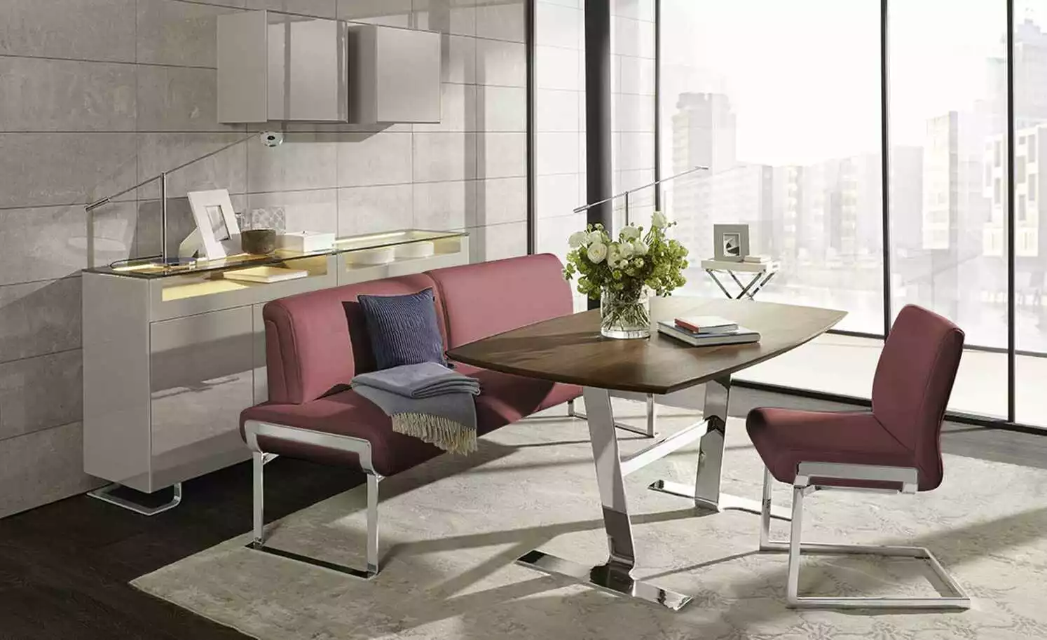 JOOP! Schwingstuhl Leder 007 | Oxblood (Rot) 3 JOOP! Schwingstuhl Leder 007 | Oxblood (Rot)