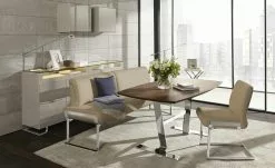 JOOP! Schwingstuhl Leder 007 | Cappuccino (Hellbraun)