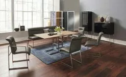 JOOP! Leder-Kufenstuhl Cubic | Schlamm (Braun) Ja