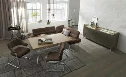 JOOP! Leder-Schwingstuhl Loft | Nougat (Dunkelbraun)