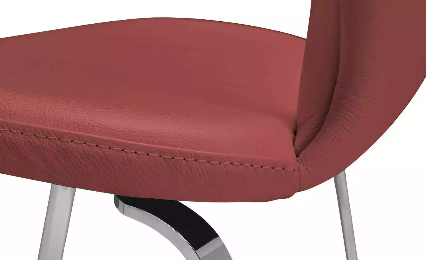 JOOP! Leder Dinner-Stuhl Lounge | Rosso (Rot) 4-Fußstuhl 11 JOOP! Leder Dinner-Stuhl Lounge | Rosso (Rot) 4-Fußstuhl – Bild 9