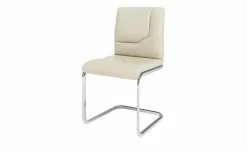 JOOP! Leder-Schwingstuhl Straps | Perle (Creme) Einzug rechts