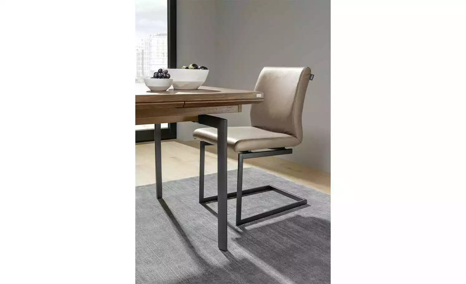 JOOP! Schwingstuhl Leder 24/7 | Zigarre (Braun) 6 JOOP! Schwingstuhl Leder 24/7 | Zigarre (Braun) – Bild 4