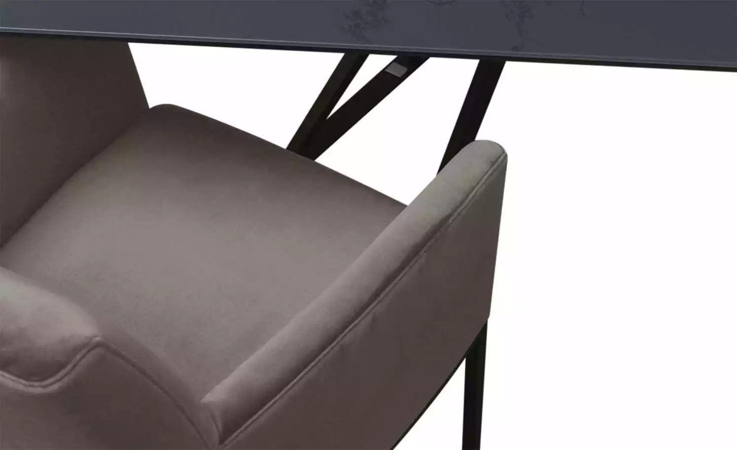 JOOP! Samt-Schwingstuhl Swing | Rauch (Grau) Ja 7 JOOP! Samt-Schwingstuhl Swing | Rauch (Grau) Ja – Bild 5