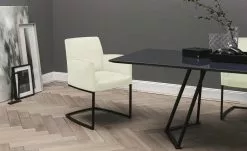 JOOP! Samt-Schwingstuhl Swing | Perle (Creme) Ja