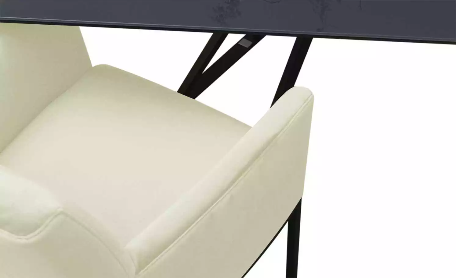 JOOP! Samt-Schwingstuhl Swing | Perle (Creme) Ja 7 JOOP! Samt-Schwingstuhl Swing | Perle (Creme) Ja – Bild 5