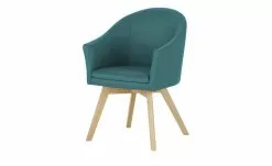 Wohnwert Leder-Schalenstuhl Jalto | Turquoise (Blau) Nein