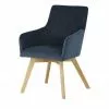 Wohnwert Armlehn-Polsterstuhl Fina | Navy (Dunkelblau) Nein -Stühle Verkäufe 2023 15301202 9 202106292232