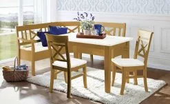 maison bleue Holzstuhl massiv Florian | laugenfarben / Weiß Nein