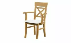 maison bleue Holzstuhl massiv Florian | laugenfarben / Weiß Ja