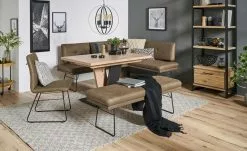 Kufenstuhl mit Griff | Braun