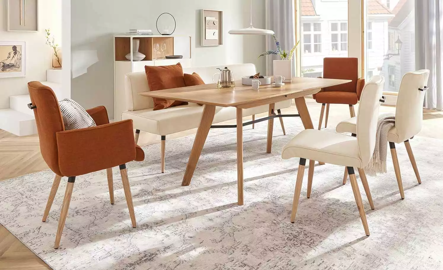 Polsterstuhl mit Griff 4402 | Fog (Beige) 3 Polsterstuhl mit Griff 4402 | Fog (Beige)