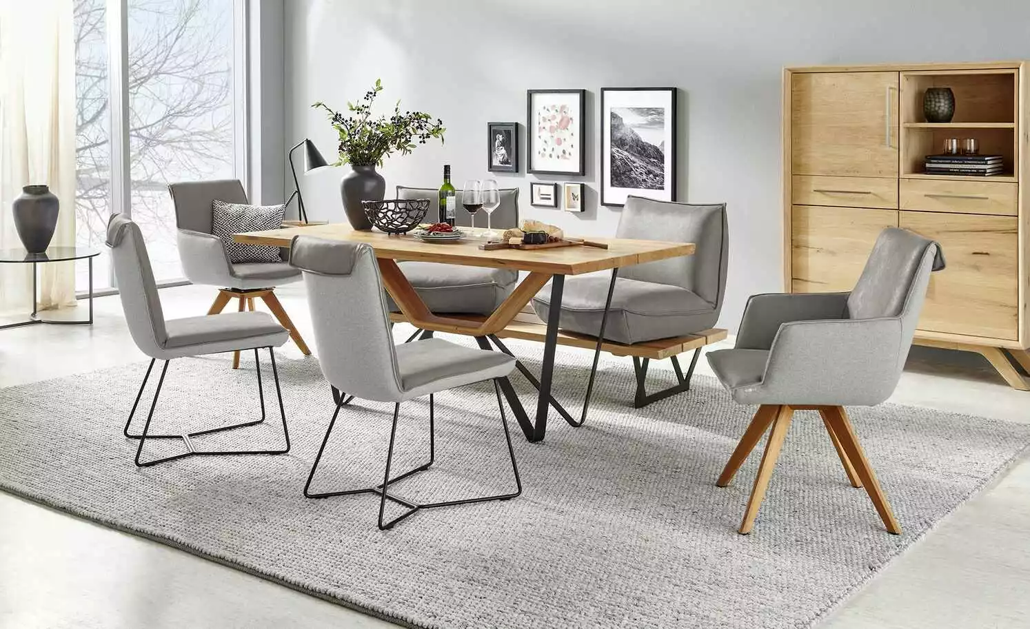 KOINOR Kufenstuhl Leder Schwof | Asphalt (Hellgrau) / Hellgrau 3 KOINOR Kufenstuhl Leder Schwof | Asphalt (Hellgrau) / Hellgrau