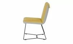 KOINOR Kufenstuhl Leder Schwof | Safran (Gelb) / Hellgrau -Stühle Verkäufe 2023 15302510 7 202109101235