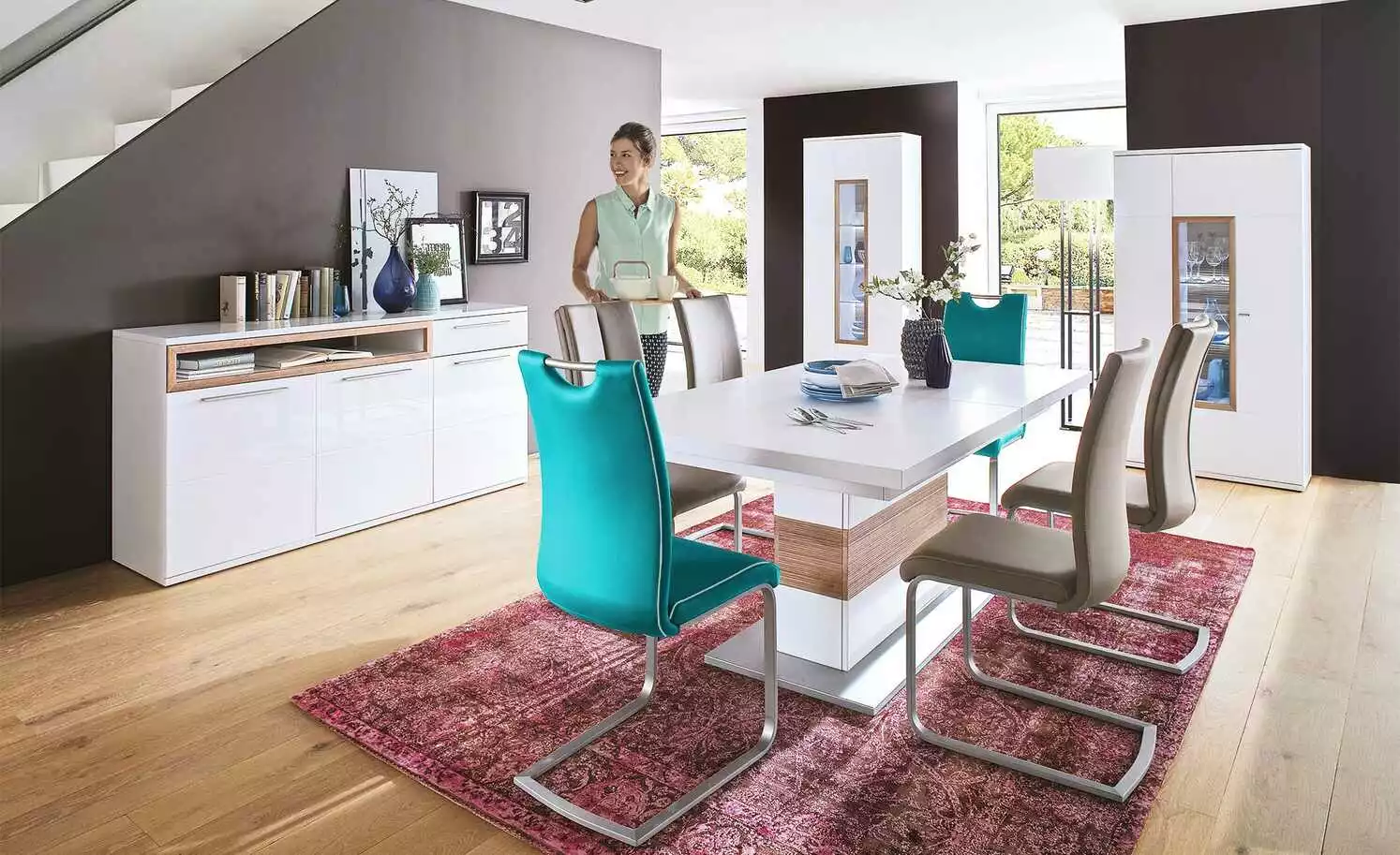 uno Freischwinger Talva | Petrol 3 uno Freischwinger Talva | Petrol