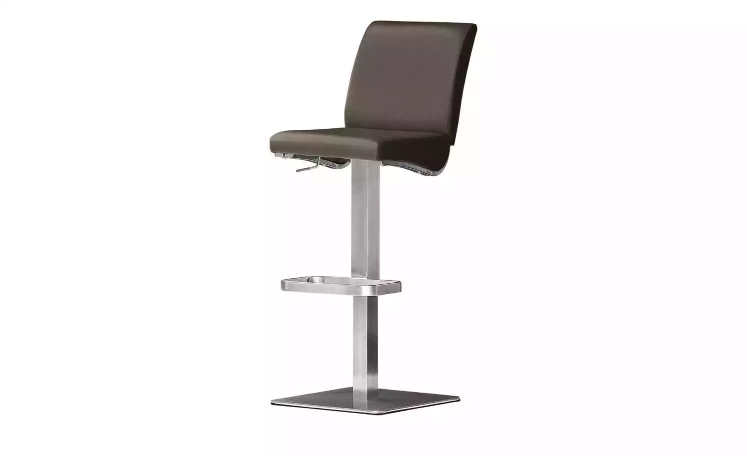 Barstuhl Vittoria | Braun eckig mit glattem Sitz 3 Barstuhl Vittoria | Braun eckig mit glattem Sitz