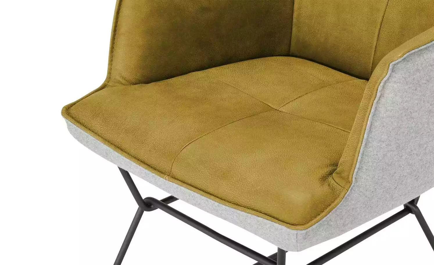 KOINOR Kufenstuhl mit Leder Bexx | Safran (Gelb) / Hellgrau Ja 11 KOINOR Kufenstuhl mit Leder Bexx | Safran (Gelb) / Hellgrau Ja – Bild 9