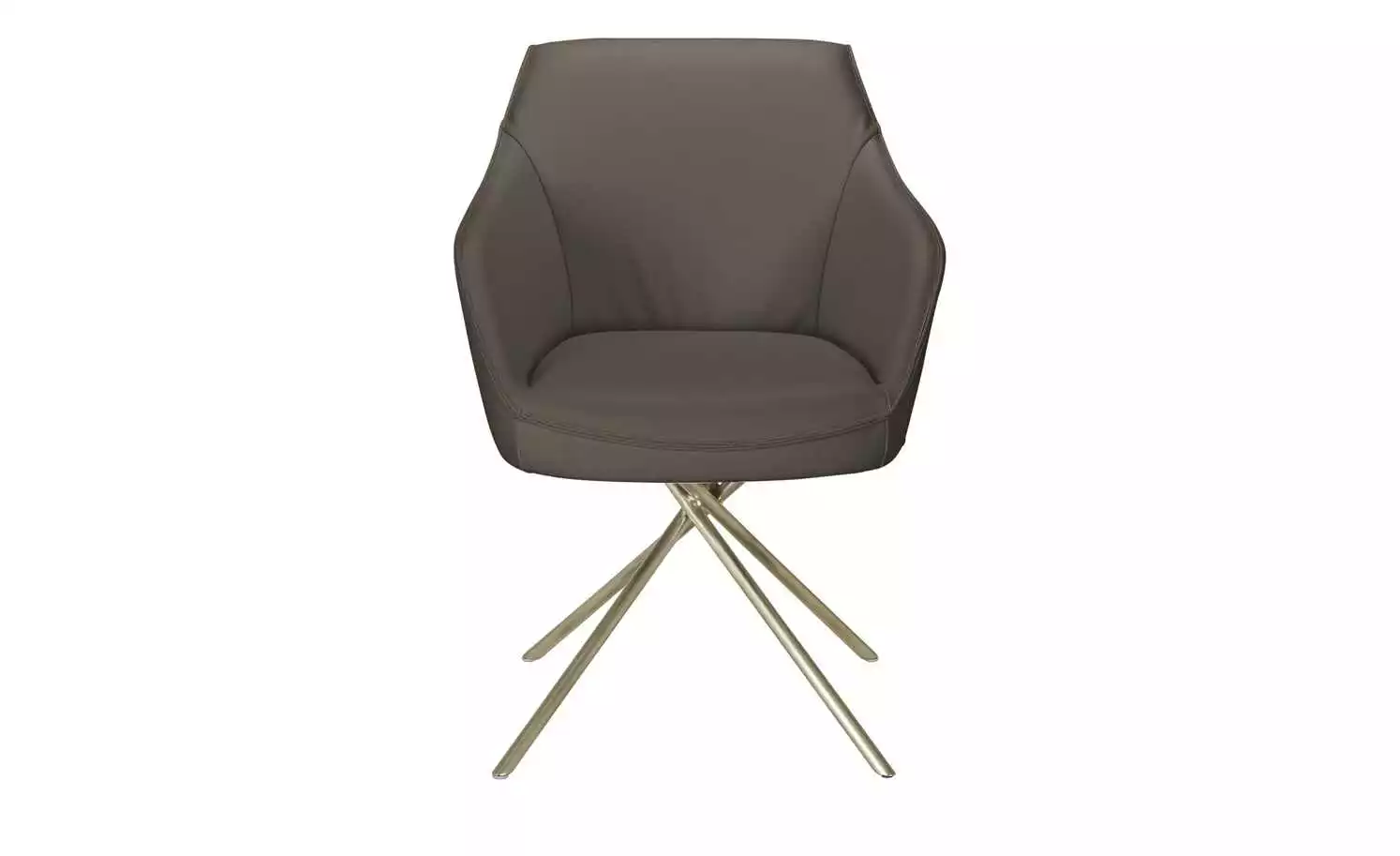 KOINOR Armlehnstuhl Dining System 1 | Carbone (Grau-Braun) / Kontrastnaht Beige 4 KOINOR Armlehnstuhl Dining System 1 | Carbone (Grau-Braun) / Kontrastnaht Beige – Bild 2