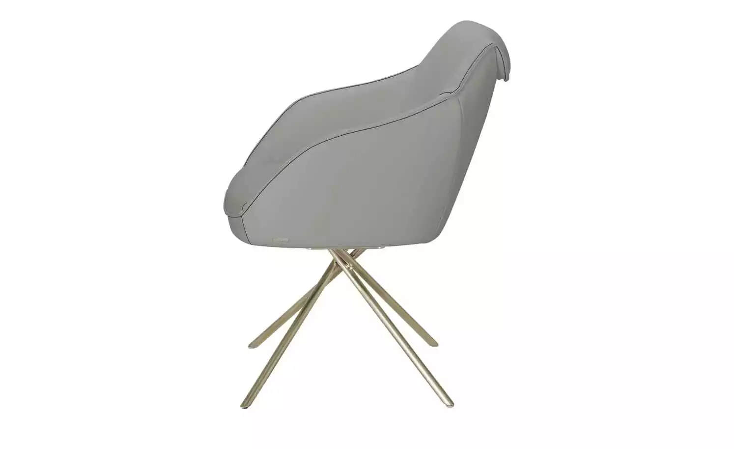 KOINOR Armlehnstuhl Dining System 1 | Silver (Hellgrau) / Kontrastnaht Schwarz 5 KOINOR Armlehnstuhl Dining System 1 | Silver (Hellgrau) / Kontrastnaht Schwarz – Bild 3