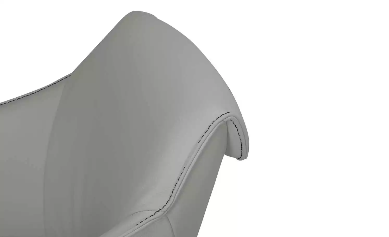 KOINOR Armlehnstuhl Dining System 1 | Silver (Hellgrau) / Kontrastnaht Schwarz 9 KOINOR Armlehnstuhl Dining System 1 | Silver (Hellgrau) / Kontrastnaht Schwarz – Bild 7