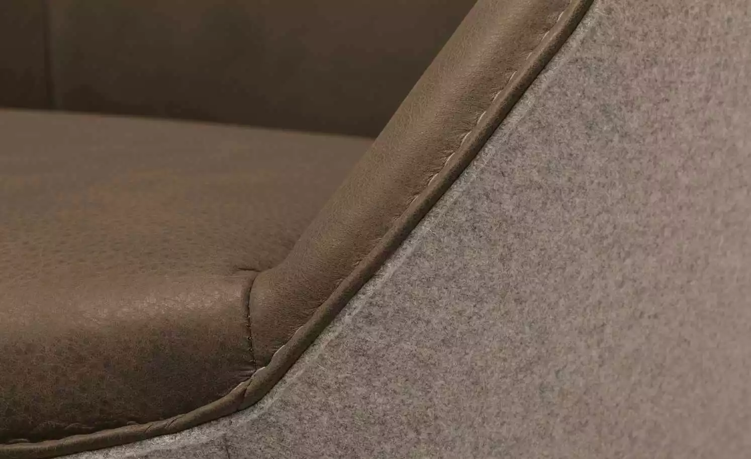 KOINOR Armlehnstuhl Dining System 4 | Muskat (Braun) / Braun / Kontrastnaht Beige 6 KOINOR Armlehnstuhl Dining System 4 | Muskat (Braun) / Braun / Kontrastnaht Beige – Bild 4