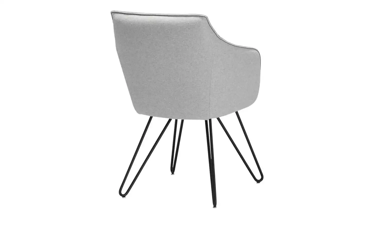 KOINOR Armlehnstuhl Dining System 4 | Asphalt (Hellgrau) / Hellgrau / Kontrastnaht Schwarz 5 KOINOR Armlehnstuhl Dining System 4 | Asphalt (Hellgrau) / Hellgrau / Kontrastnaht Schwarz – Bild 3