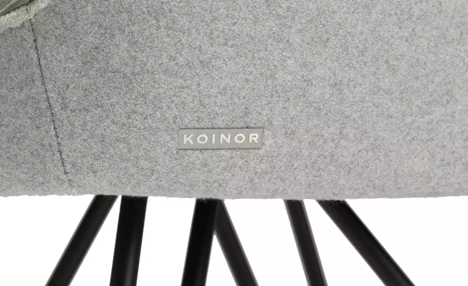 KOINOR Armlehnstuhl Dining System 4 | Asphalt (Hellgrau) / Hellgrau / Kontrastnaht Schwarz 12 KOINOR Armlehnstuhl Dining System 4 | Asphalt (Hellgrau) / Hellgrau / Kontrastnaht Schwarz – Bild 10