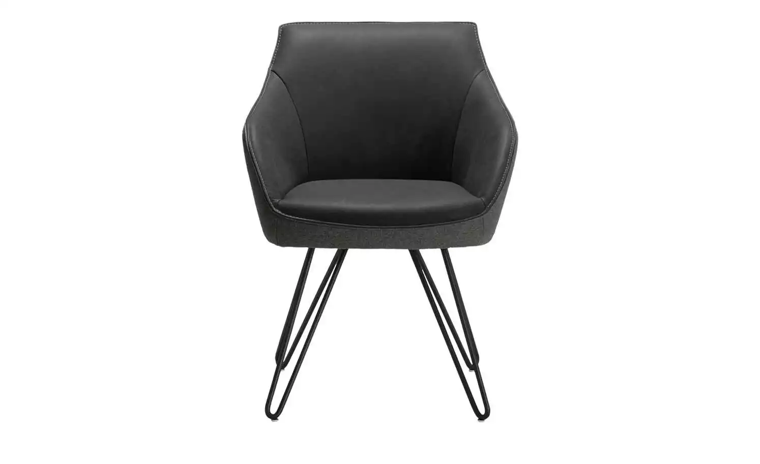 KOINOR Armlehnstuhl Dining System 4 | Omega (Dunkelgrau) / Dunkelgrau / Kontrastnaht Hellgrau 6 KOINOR Armlehnstuhl Dining System 4 | Omega (Dunkelgrau) / Dunkelgrau / Kontrastnaht Hellgrau – Bild 4