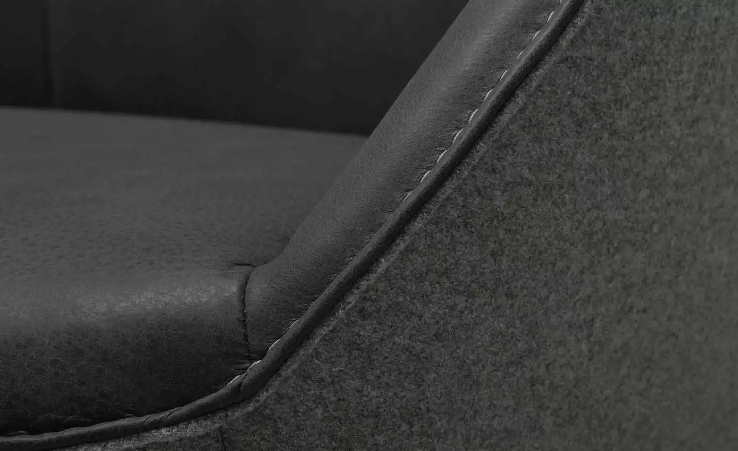 KOINOR Armlehnstuhl Dining System 4 | Omega (Dunkelgrau) / Dunkelgrau / Kontrastnaht Hellgrau 7 KOINOR Armlehnstuhl Dining System 4 | Omega (Dunkelgrau) / Dunkelgrau / Kontrastnaht Hellgrau – Bild 5