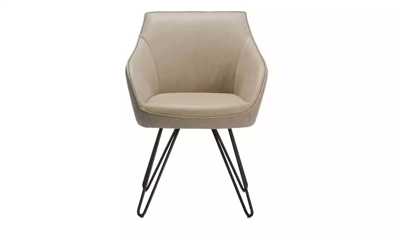 KOINOR Armlehnstuhl Dining System 4 | Jade (Beige) / Braun / Kontrastnaht Dunkelbraun 6 KOINOR Armlehnstuhl Dining System 4 | Jade (Beige) / Braun / Kontrastnaht Dunkelbraun – Bild 4