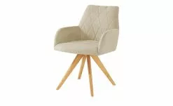 Woodford Polsterstuhl mit Armlehne Bristol | Creme Eiche Ja