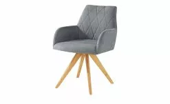 Woodford Polsterstuhl mit Armlehne Bristol | Grau Eiche Ja