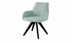 Woodford Polsterstuhl mit Armlehne Bristol | Türkis Schwarz Ja