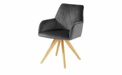 Woodford Polsterstuhl mit Armlehne Bristol | Grau Eiche Nein