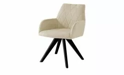 Woodford Polsterstuhl mit Armlehne Bristol | Creme Schwarz Nein