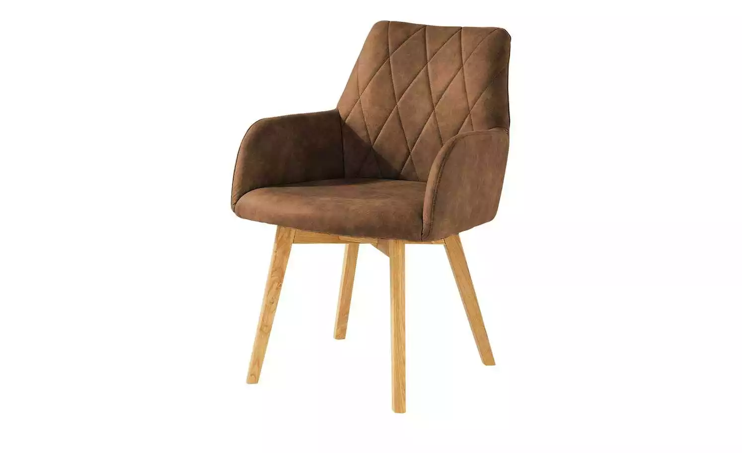 Woodford Polsterstuhl mit Armlehne Bristol | Cognac (Braun) Eiche 3 Woodford Polsterstuhl mit Armlehne Bristol | Cognac (Braun) Eiche