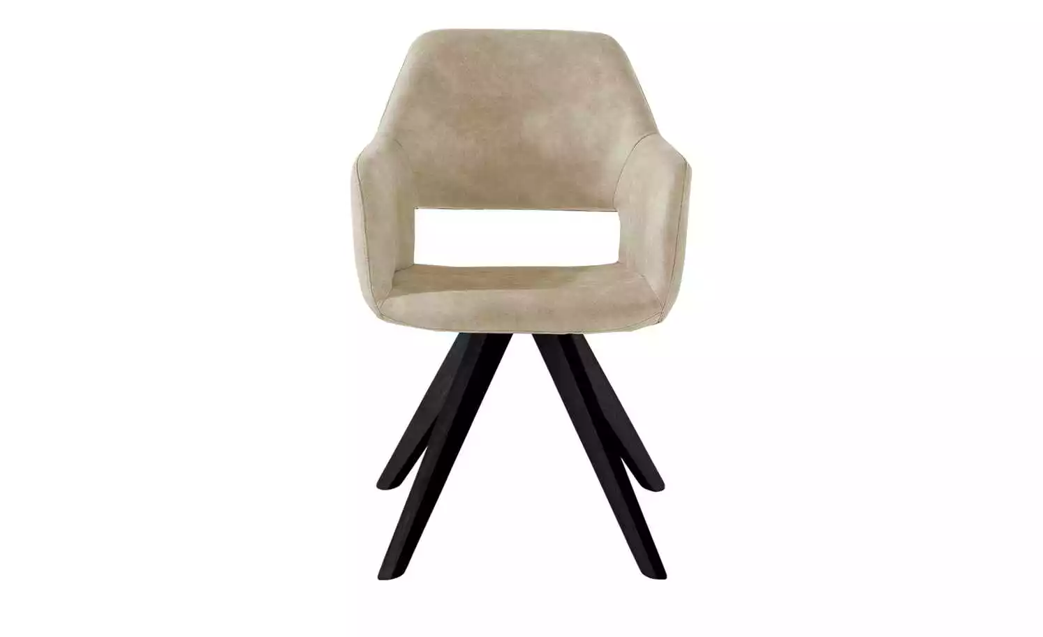 Woodford Polsterstuhl mit Armlehne Berlin | Sand (Beige) Schwarz Ja 4 Woodford Polsterstuhl mit Armlehne Berlin | Sand (Beige) Schwarz Ja – Bild 2