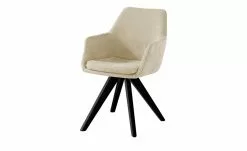 Woodford Polsterstuhl mit Armlehne Helsinki | Creme Nein Schwarz