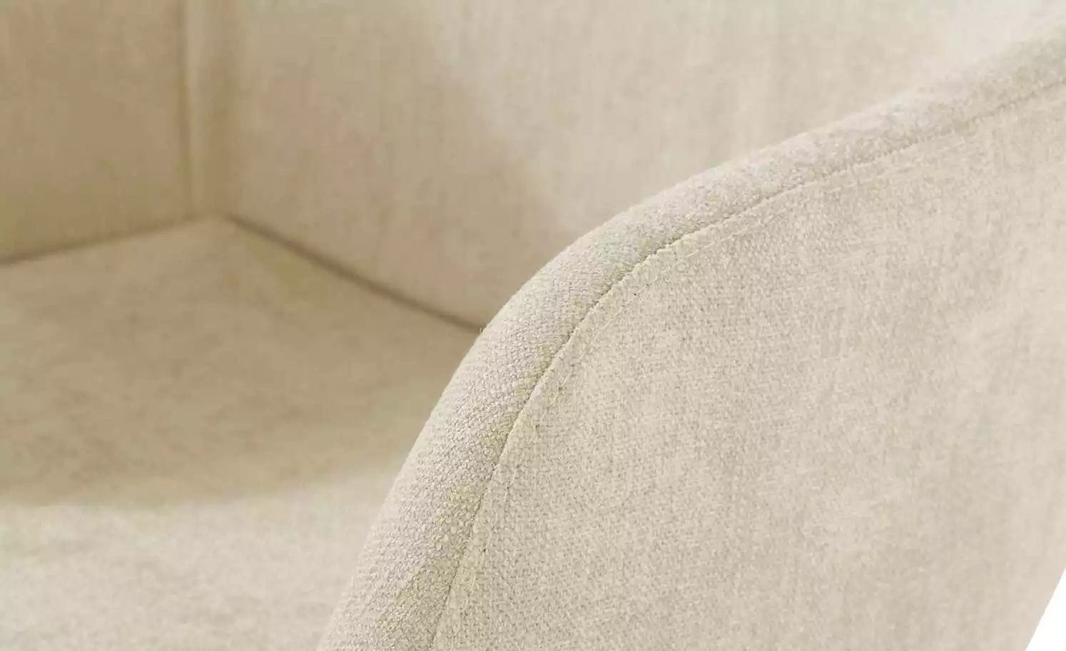 Woodford Polsterstuhl mit Armlehne Helsinki | Creme Ja Eiche 6 Woodford Polsterstuhl mit Armlehne Helsinki | Creme Ja Eiche – Bild 4